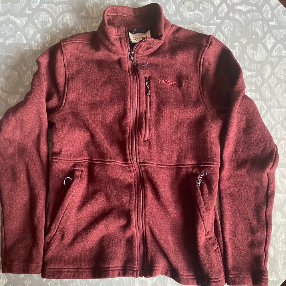 Marmot Mountain Works‎ burgundy full zip jacket women’s size medium